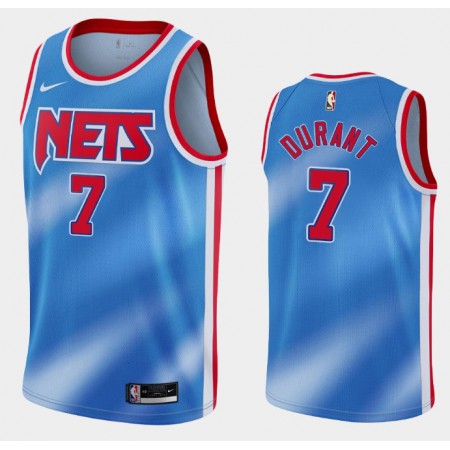 Män Brooklyn Nets Tröja Kevin Durant 7 2020-2021 Nike Hardwood Classics Swingman